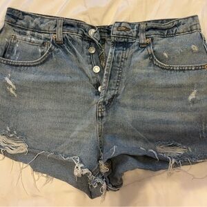 Denim Distressed Women's Shorts